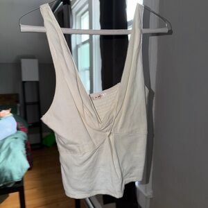 Francesca's Collections Cream Tank Top